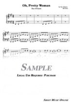 Roy Orbison - Oh, Pretty Woman Sheet Music