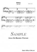 The Cars - Drive Sheet Music