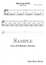 The Last Of Us Main Theme Sheet Music