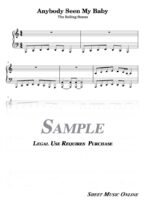 The Rolling Stones - Anybody Seen My Baby Sheet Music